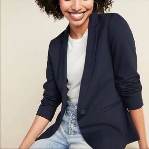 Old Navy Classic Ponte-Knit Blazer, Navy Blue
